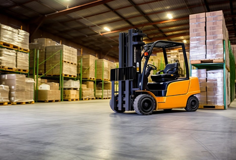 The difference between forklift trucks with and without a center cylinder